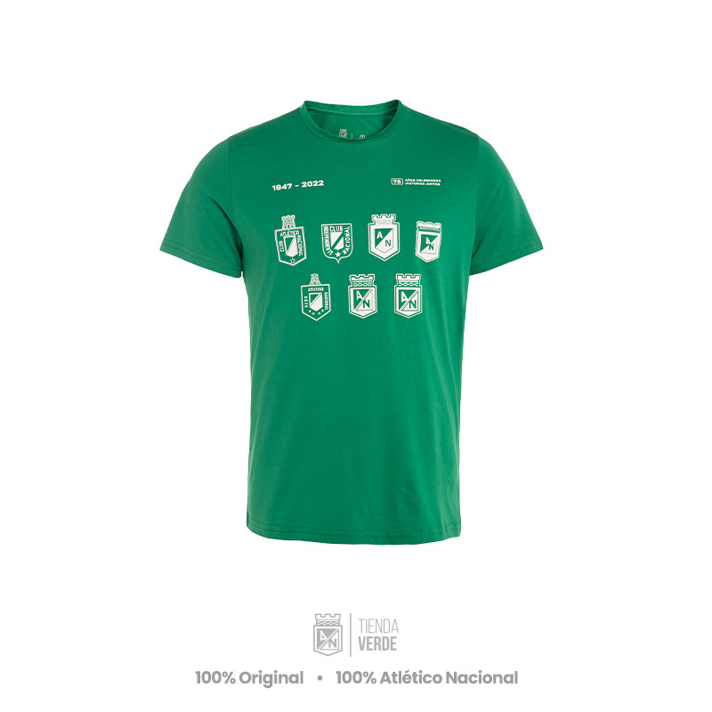 Camiseta Verde Escudos Atlético Nacional 2022